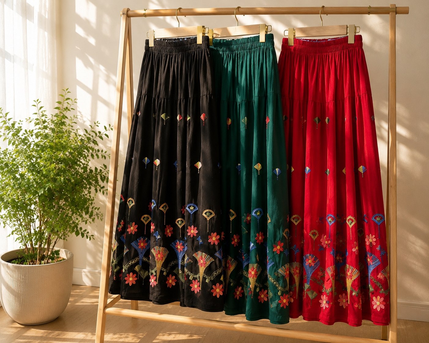 دامن گلدوزی زنانه کد 419953