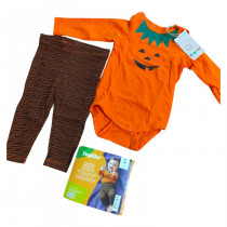 ست بادی و شلوار نوزادی طرح کدو تنبل برند لوپیلو کد 2205727