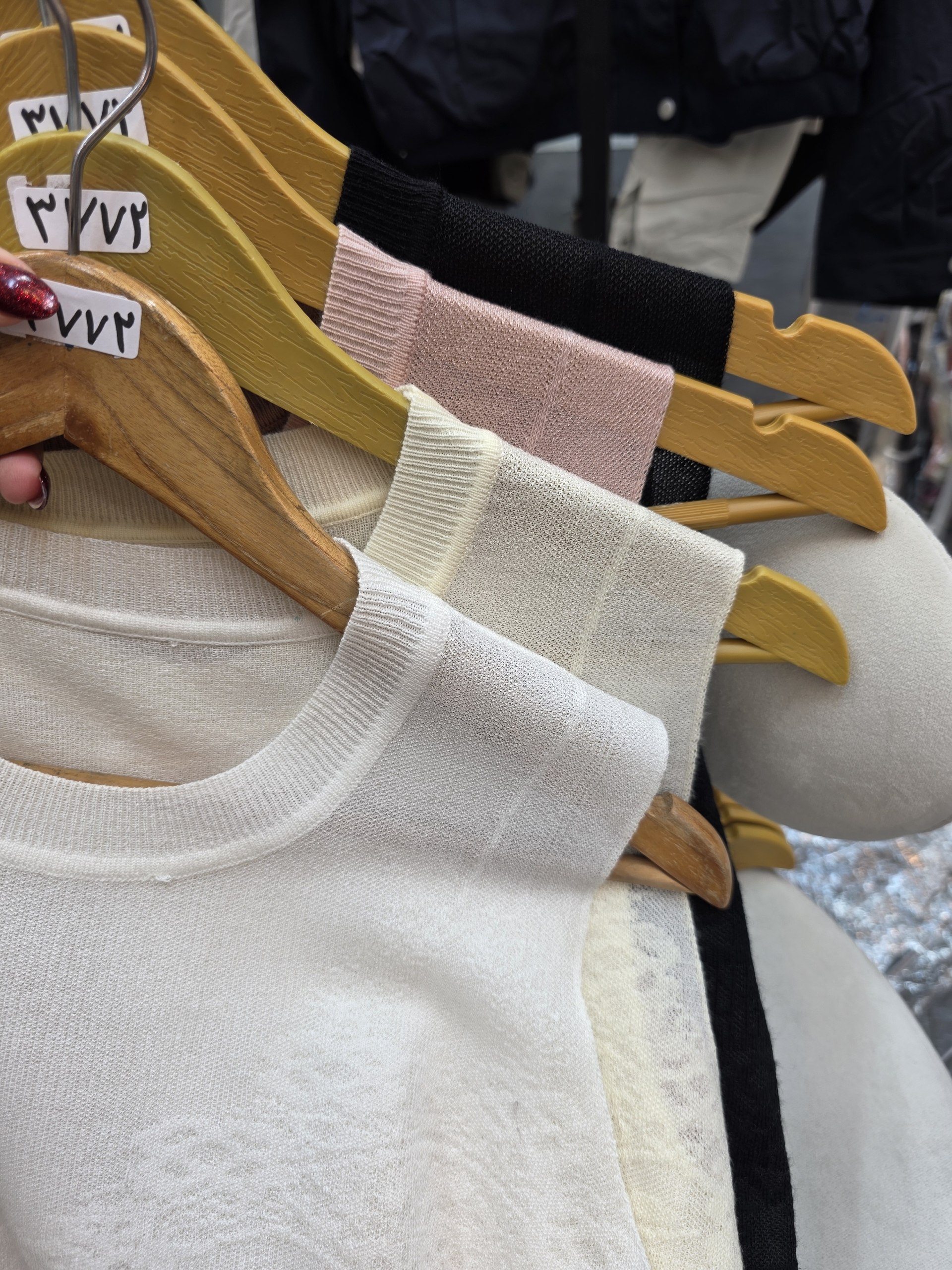 تاپ بافت برجسته کریستال زنانه کد 420130