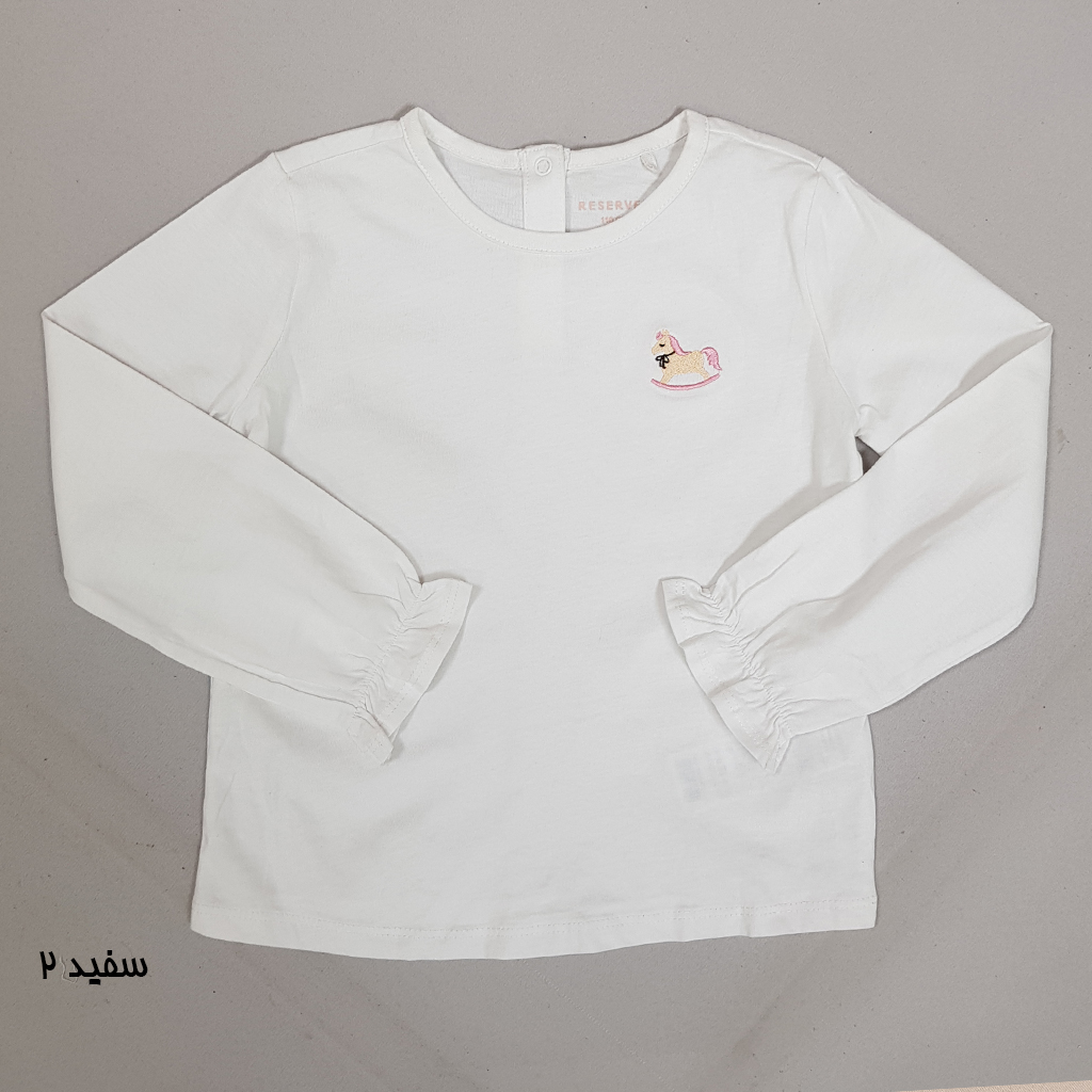 تی شرت دخترانه 31699 سایز 9 ماه تا 6 سال کد 6 مارک Reserved