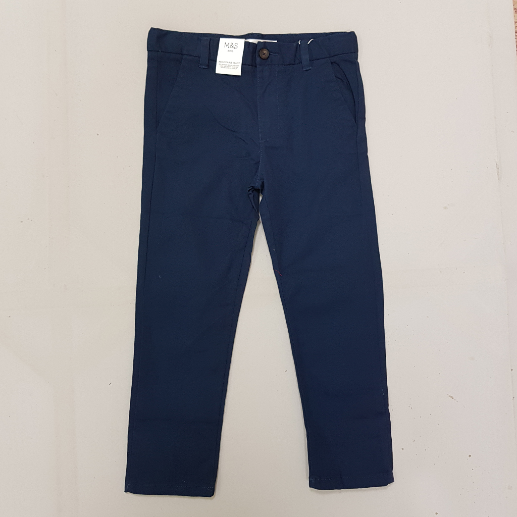 شلوار کتان پسرانه 31724 سایز 2 تا 12 سال کد 2 مارک M&S