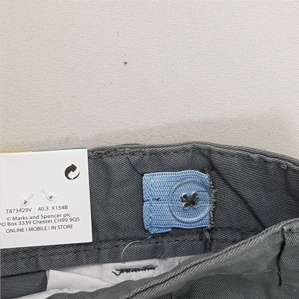 شلوار کتان پسرانه 31724 سایز 2 تا 12 سال کد 3 مارک M&S