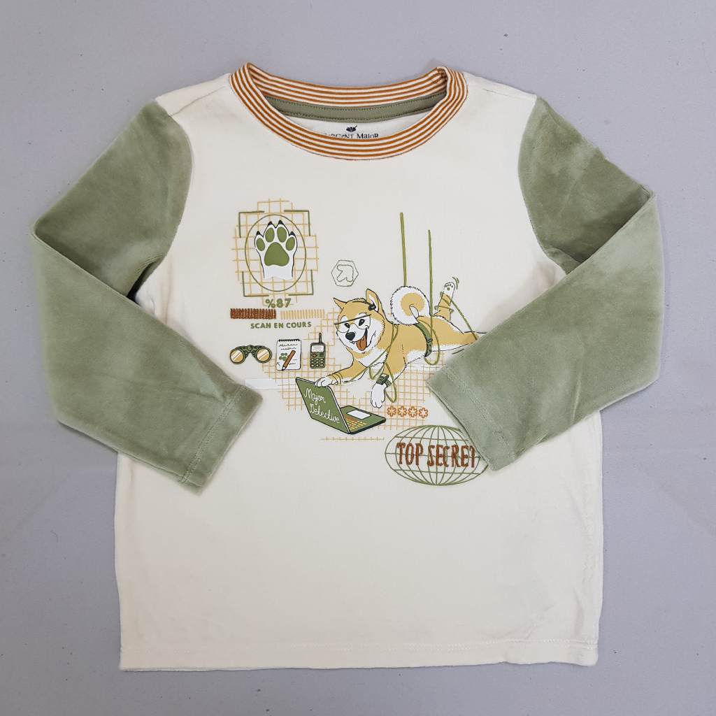 بلوز مخمل پسرانه 31727 سایز 3 تا 7 سال مارک Sergent Major