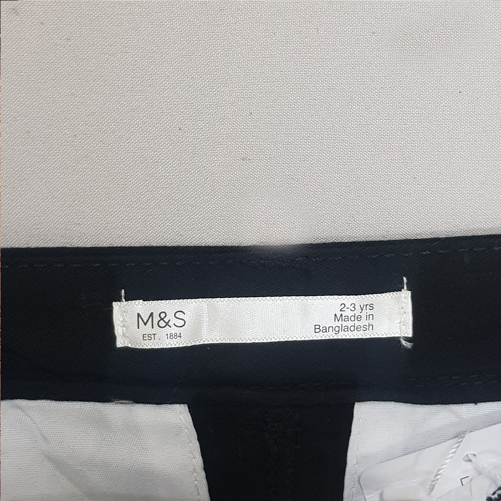 شلوار کتان پسرانه 31724 سایز 2 تا 12 سال کد 4 مارک M&S