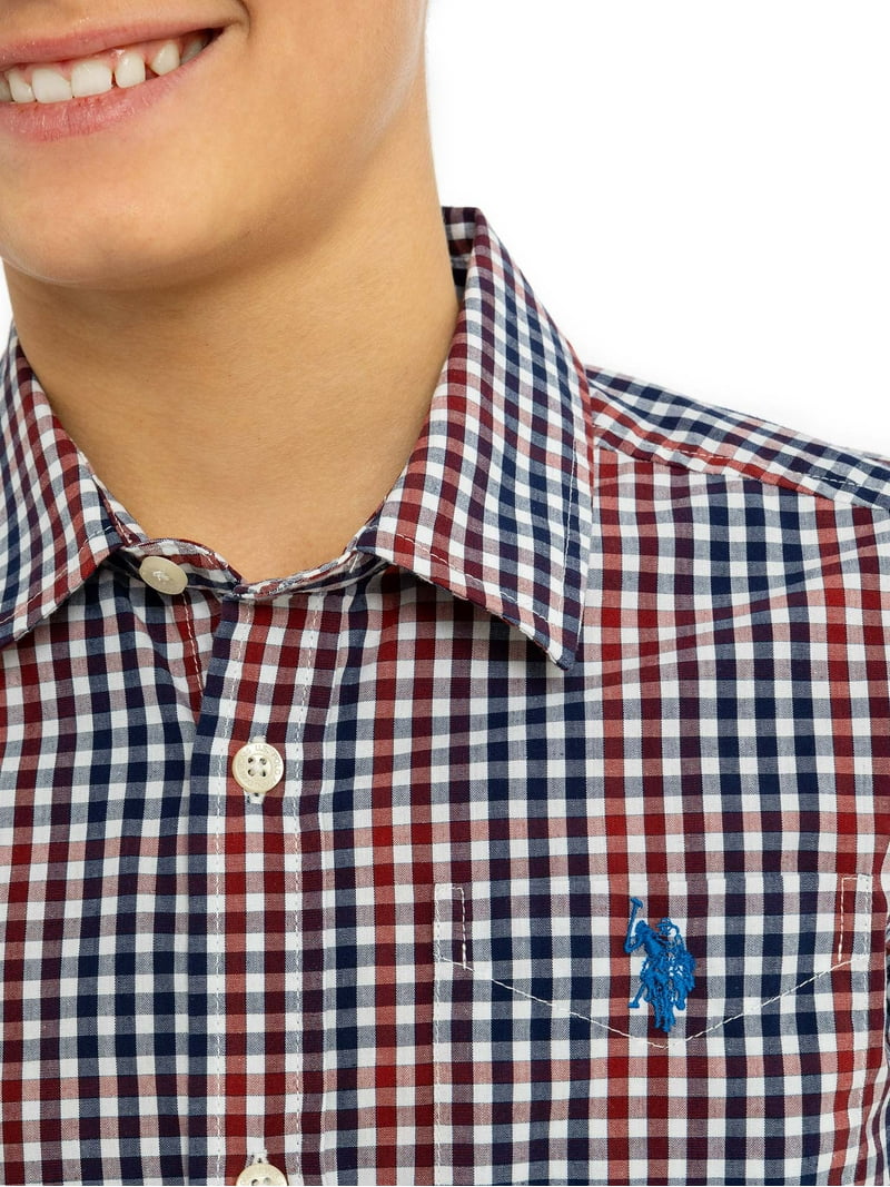 پیراهن پسرانه 31723 سایز 4 تا 16 سال مارک US POLO