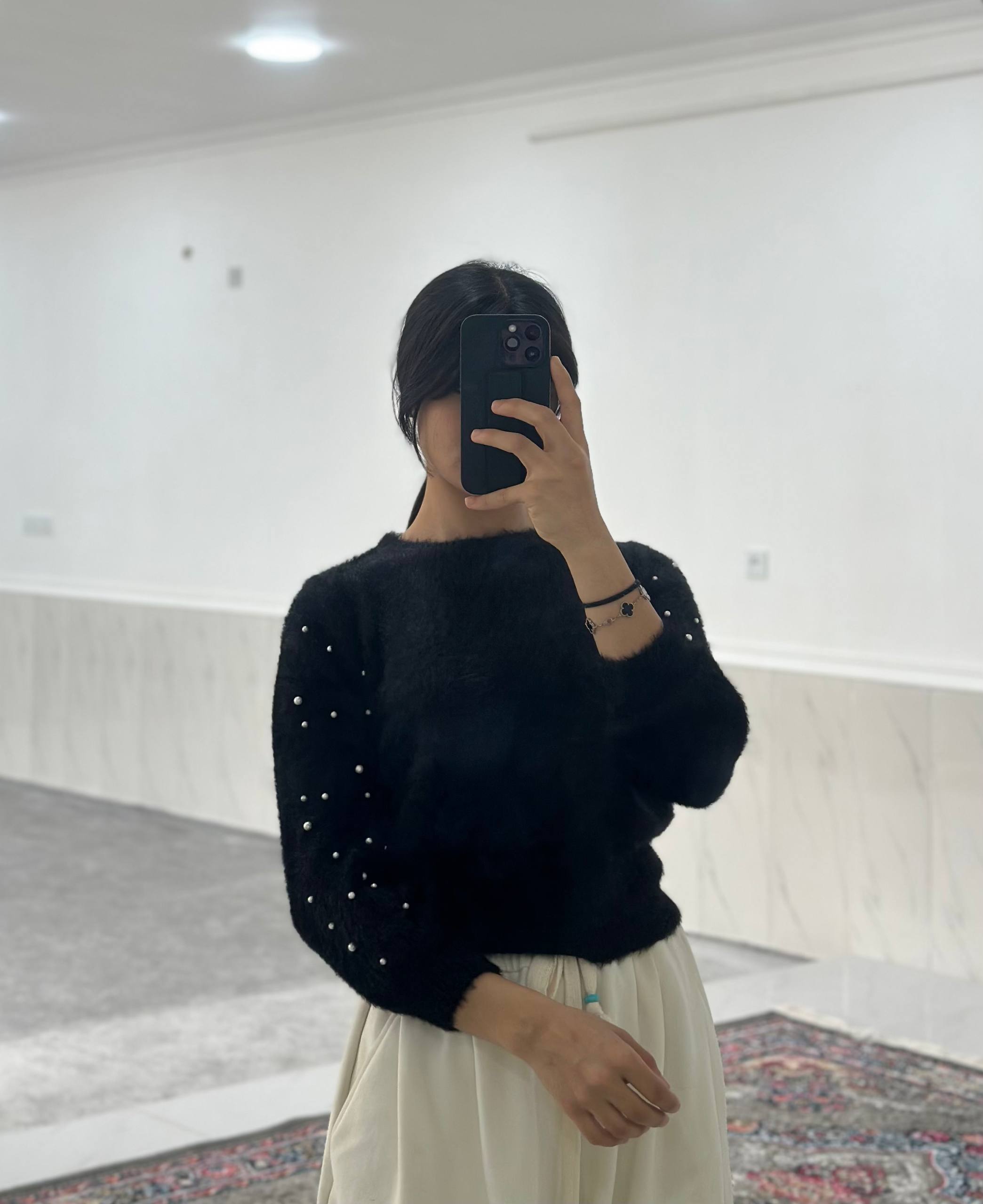 بلوز خز دار زنانه کد 420422
