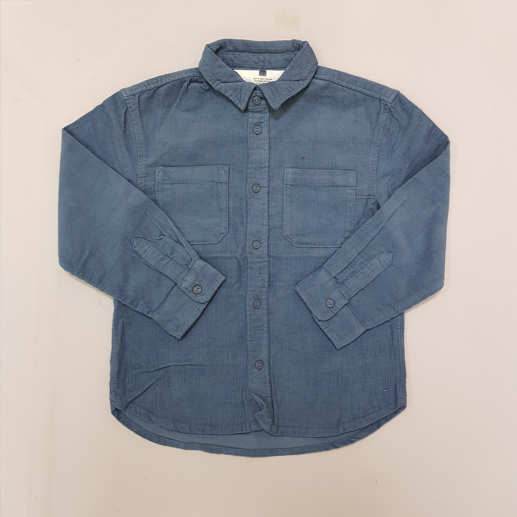 پیراهن مخمل پسرانه 31827 سایز 1.5 تا 11 سال مارک H&M