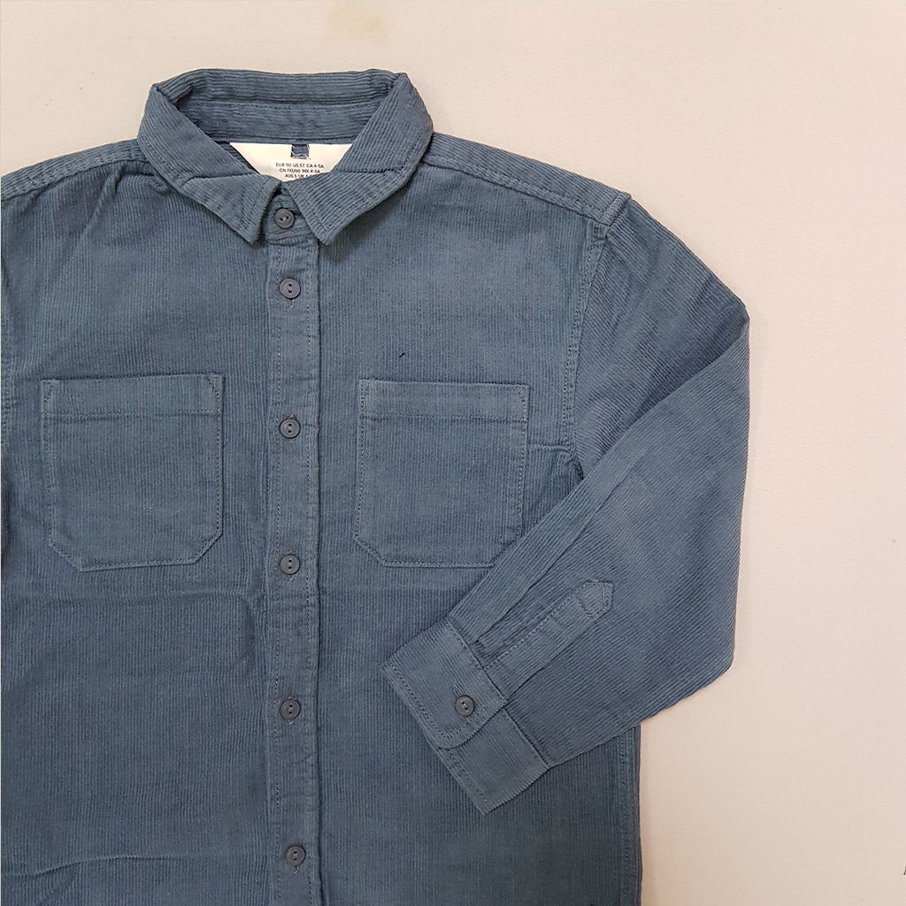 پیراهن مخمل پسرانه 31827 سایز 1.5 تا 11 سال مارک H&M