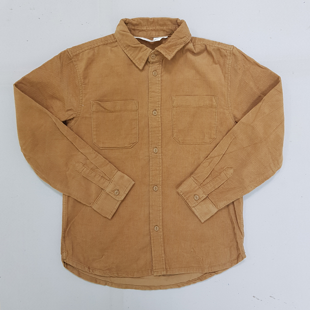 پیراهن مخمل پسرانه 31827 سایز 1.5 تا 11 سال مارک H&M