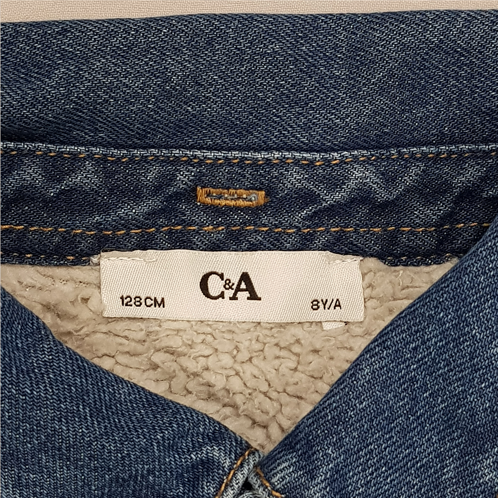 کت جینز خزدار 31822 سایز 8 تا 15 سال مارک C&A
