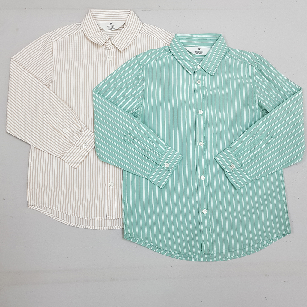 پیراهن پسرانه 31880 سایز 1.5 تا 10 سال مارک H&M   *