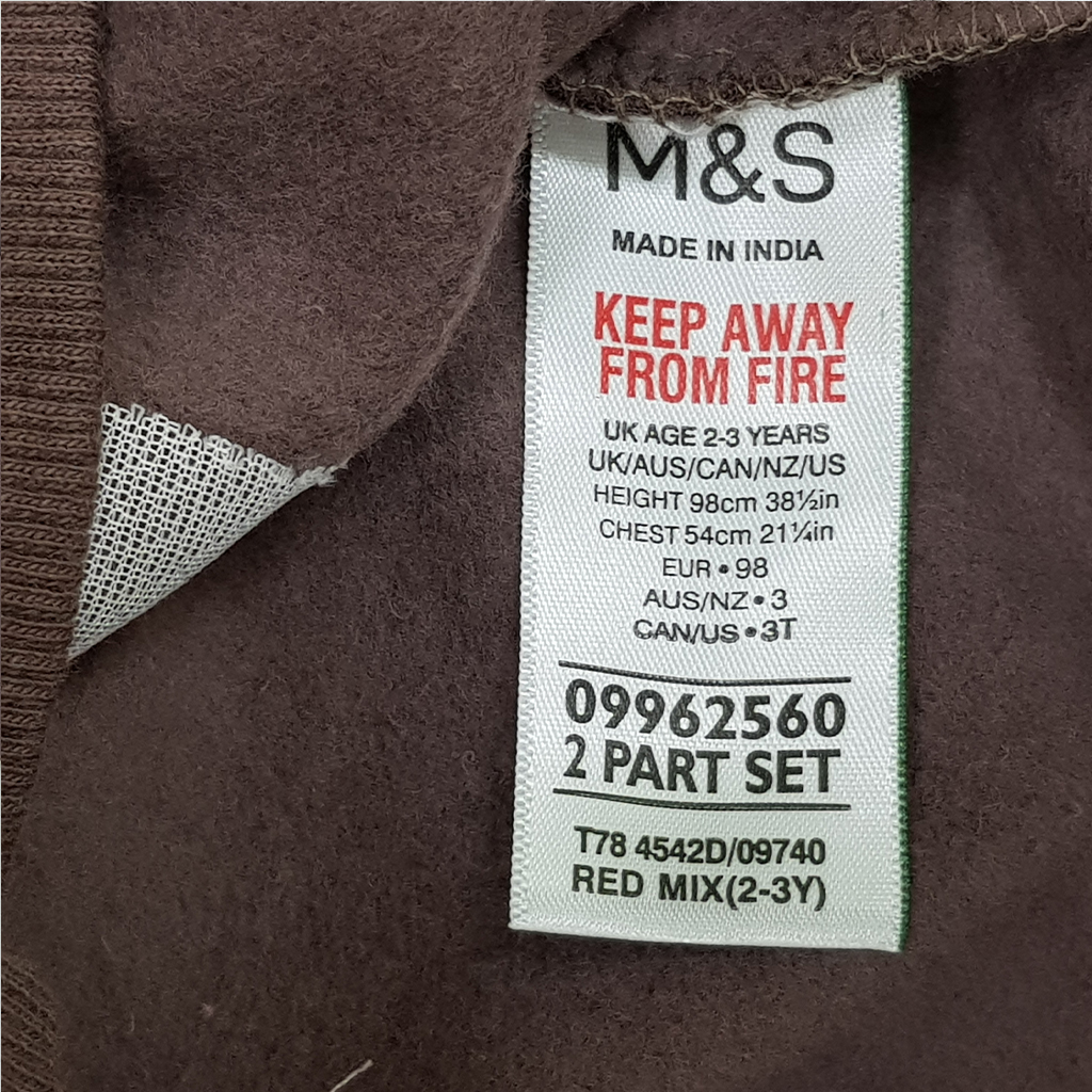ست دخترانه 31884 سایز 2 تا 11 سال مارک M&S