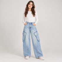 شلوار جینز دخترانه 31810 سایز 6 تا 16 سال مارک ZARA