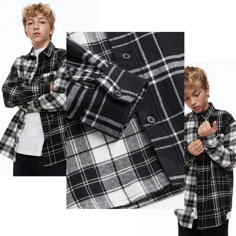 پیراهن گرم پسرانه 32014 سایز 9 تا 16 سال مارک H&M