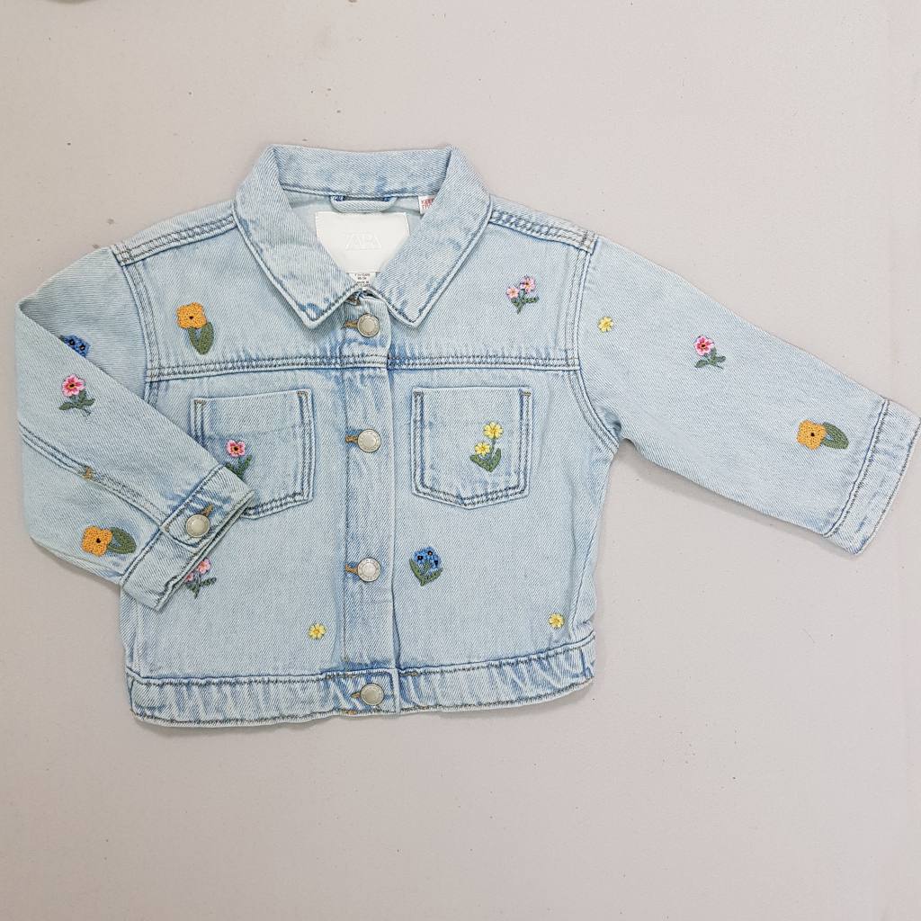 کت جینز دخترانه 32047 سایز 1 تا 6 سال مارک ZARA