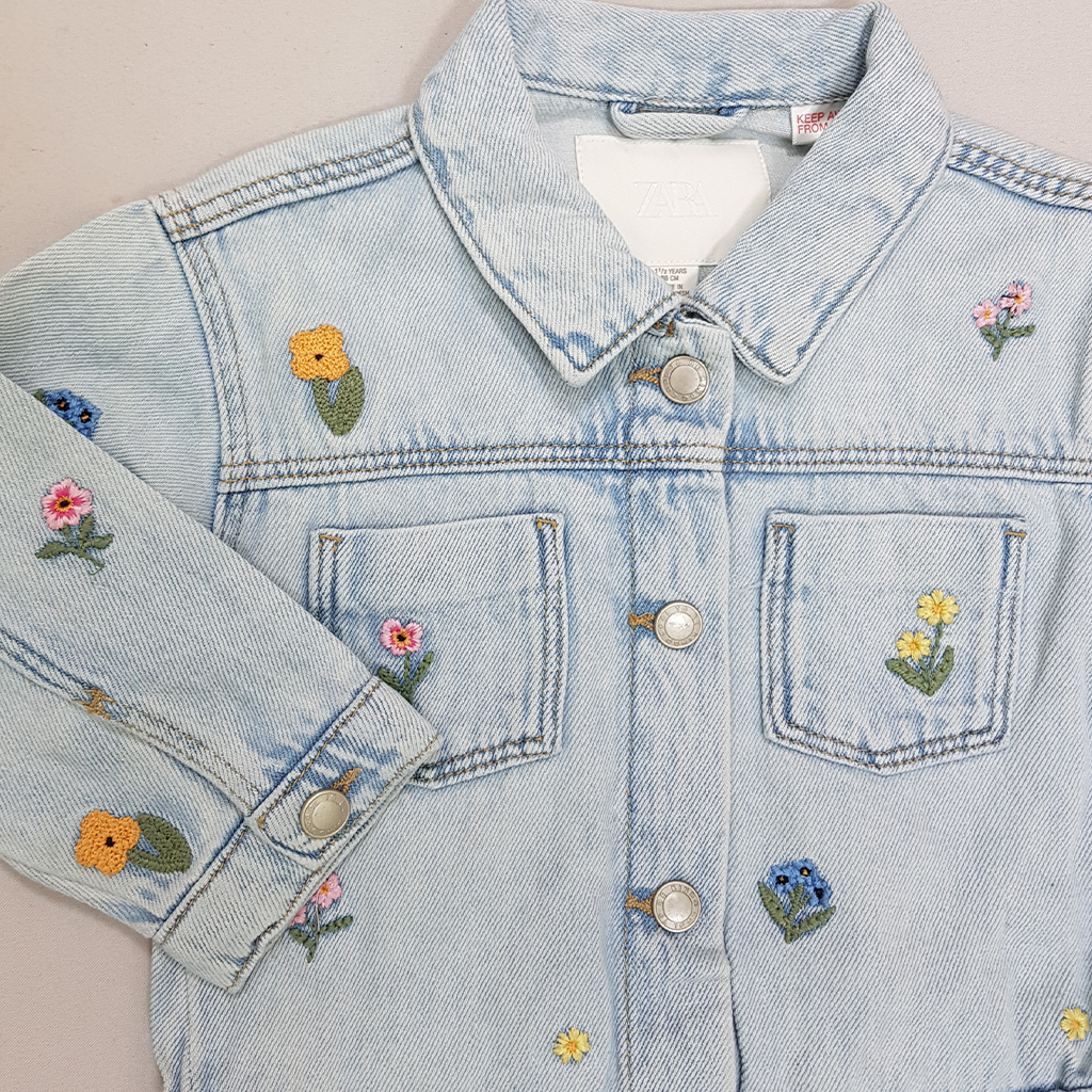کت جینز دخترانه 32047 سایز 1 تا 6 سال مارک ZARA