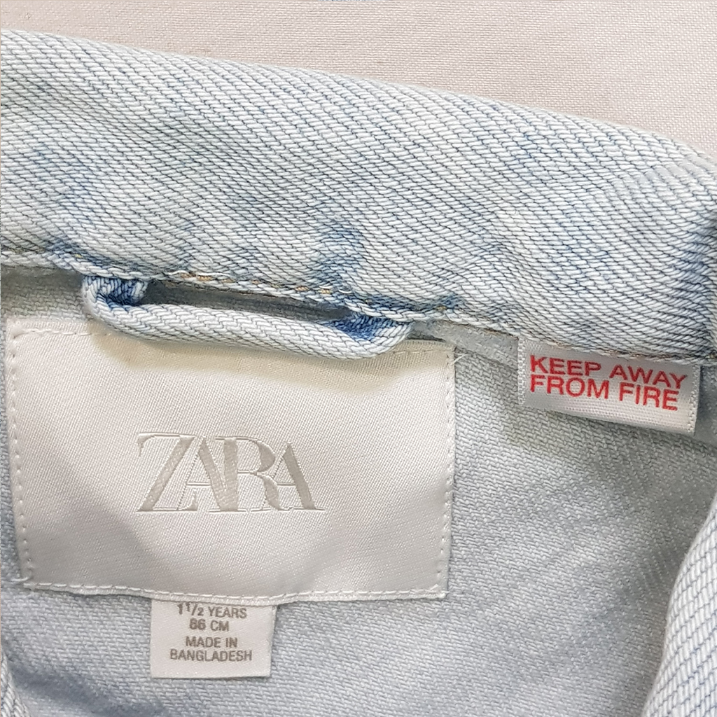 کت جینز دخترانه 32047 سایز 1 تا 6 سال مارک ZARA