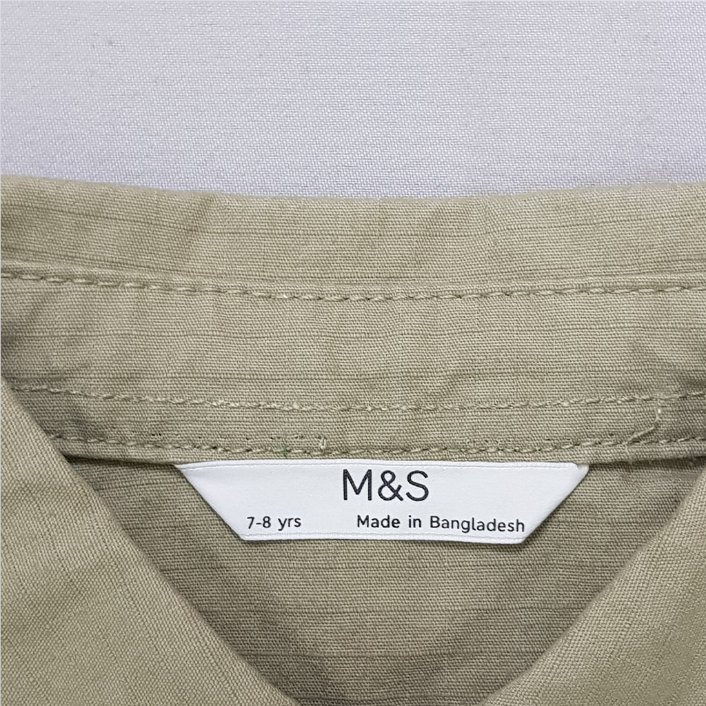 پیراهن پسرانه 32049 سایز 7 تا 16 سال مارک M&S