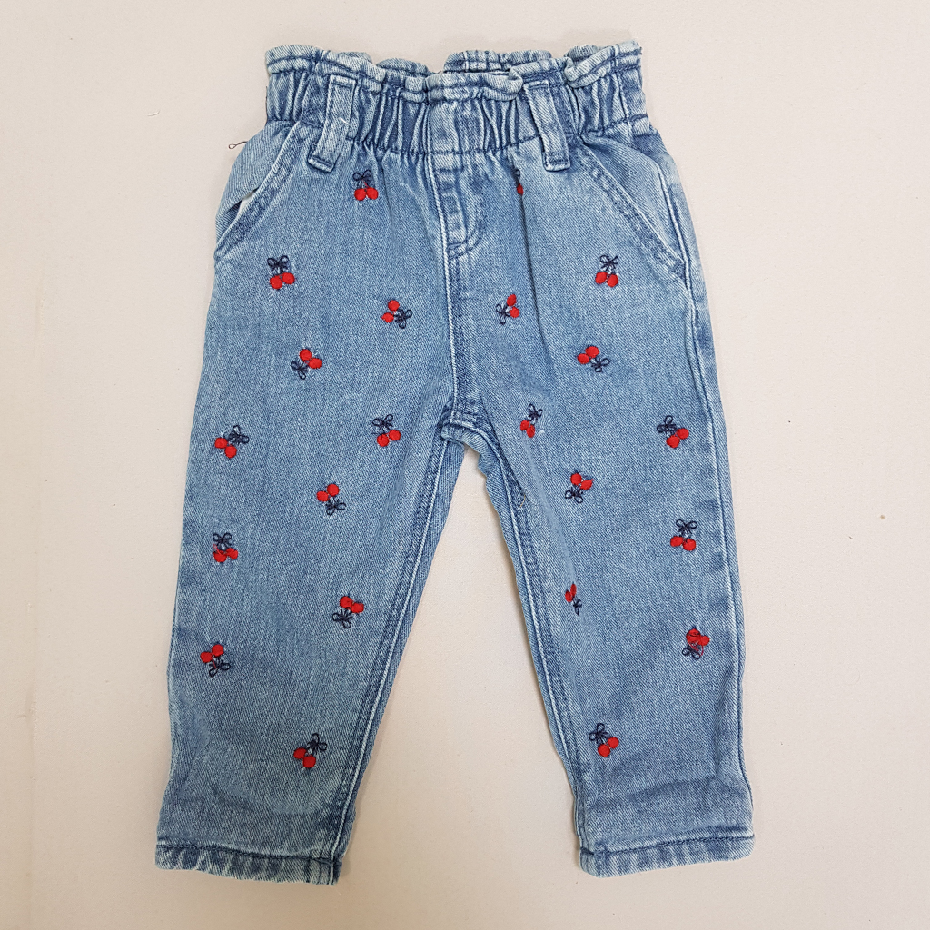 شلوار جینز دخترانه 31905 سایز 3 تا 36 ماه مارک Primark