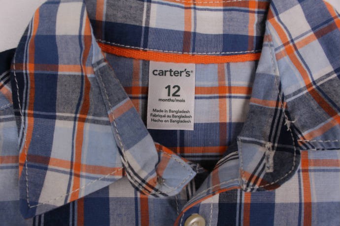 پیراهن پسرانه 16182 سایز 3 ماه تا 5 سال مارک Carters