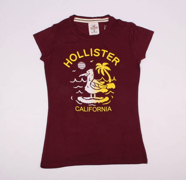 تی شرت زنانه 100628 کد 12 مارک HOLISTER