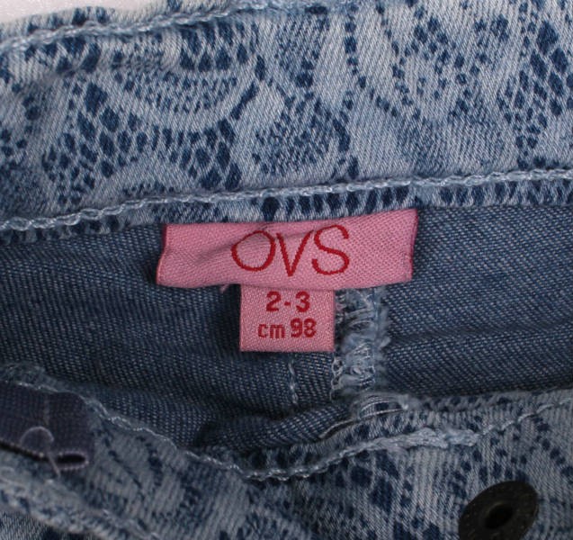 شلوار جینز کاغذی دخترانه 16365 OVS