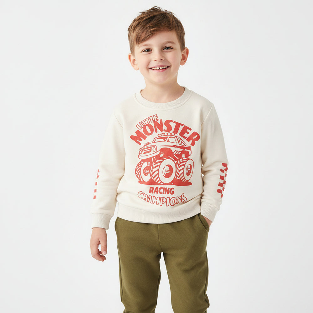 پلیور توپنبه ای پسرانه 32301 سایز 3 ماه تا 7 سال مارک NEXT