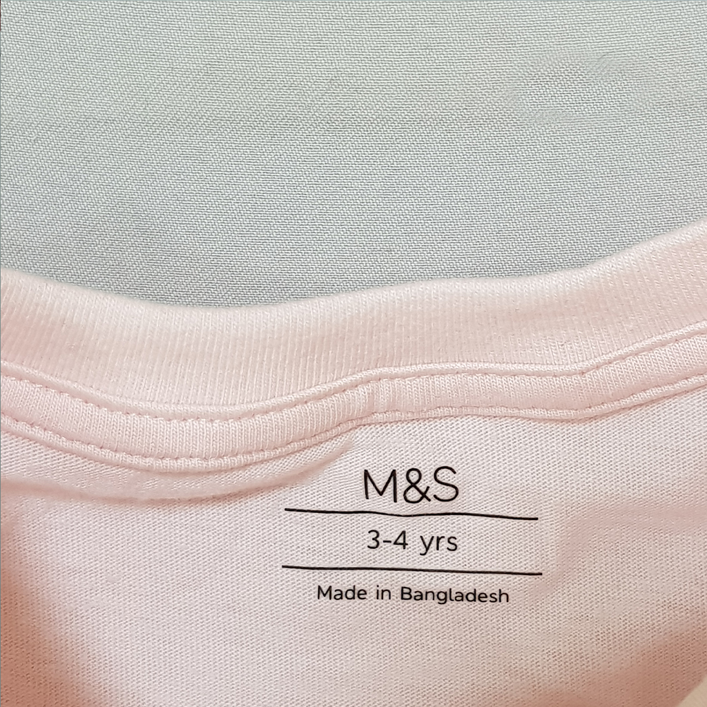 بلوز دخترانه 32211 سایز 1.5 تا 8 سال کد 1 مارک M&S