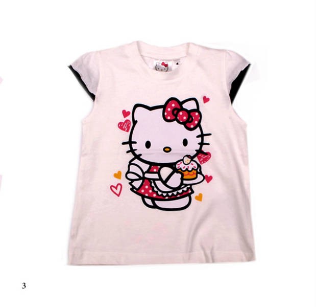 بلوز دخترانه 40015 سایز 3 تا 10 سال مارک Hello kitty