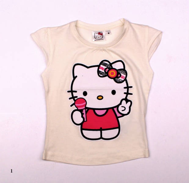 بلوز دخترانه 40015 سایز 3 تا 10 سال مارک Hello kitty