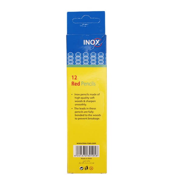 مداد قرمز 12 تایی FIX INOX کد 17084 (KH)