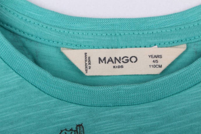 تی شرت پسرانه 16239 سایز 3 تا 6 سال مارک MANGO