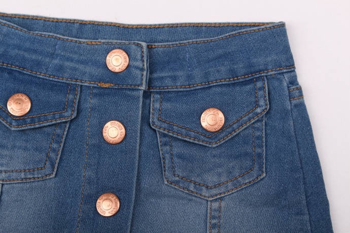 دامن کوتاه جینز دخترانه 16129 سایز 1 تا 7 سال 