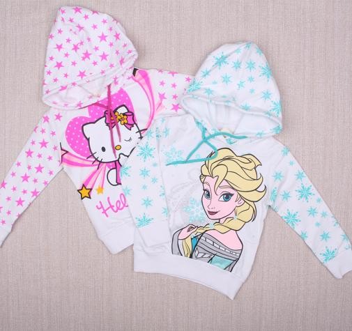 بلوز کلاه دار دخترانه 110556 سایز 2 تا 8 سال مارک HELLO KITTY & DISNEY