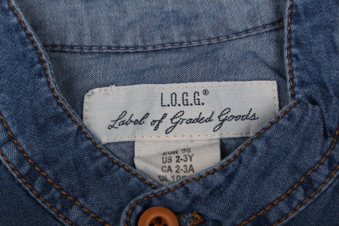 بلوز جینز کاغذی پسرانه  16045 سایز 2 تا 8 سال مارک LOGG