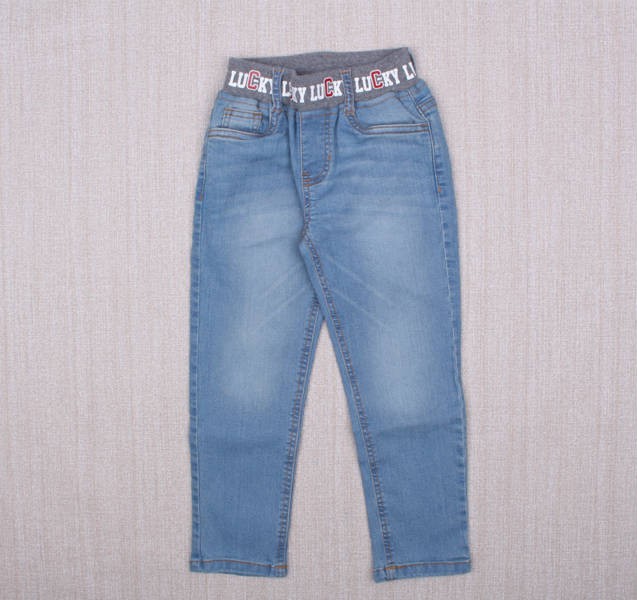 شلوار جینز کمرکش پسرانه 110563 سایز 5 تا 11 سال مارک BANK KIDS