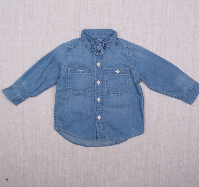 پیراهن جینز دخترانه 110554 سایز 3 ماه تا 8 سال مارک BABY GAP
