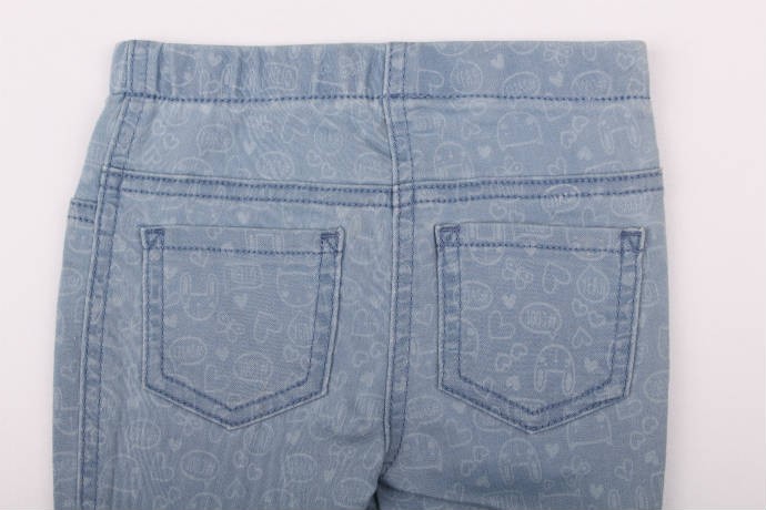 ساپورت طرح جینز 16033 سایز بدوتولد تا 24 ماه مارک NUTMEG