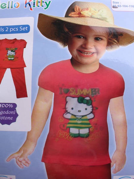 ست بلوز و شلوار راحتی دخترانه 110868 سایز 18 ماه تا 7 سال مارک Hello Kitty