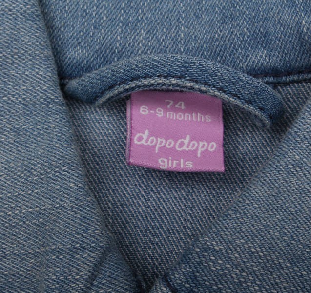 پیراهن جینز دخترانه 110673 سایز 9 ماه تا 5 سال مارک depodepo