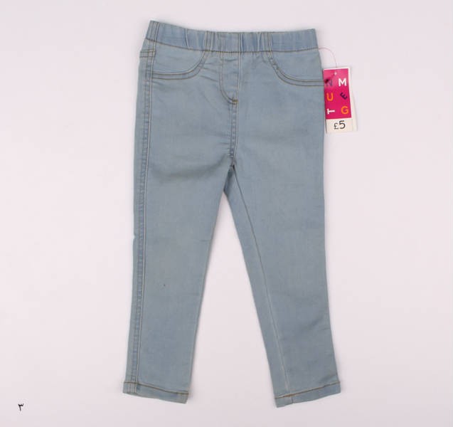 شلوار جینز دخترانه 16036 سایز بدوتولد تا 12 سال مارک NUTMEG
