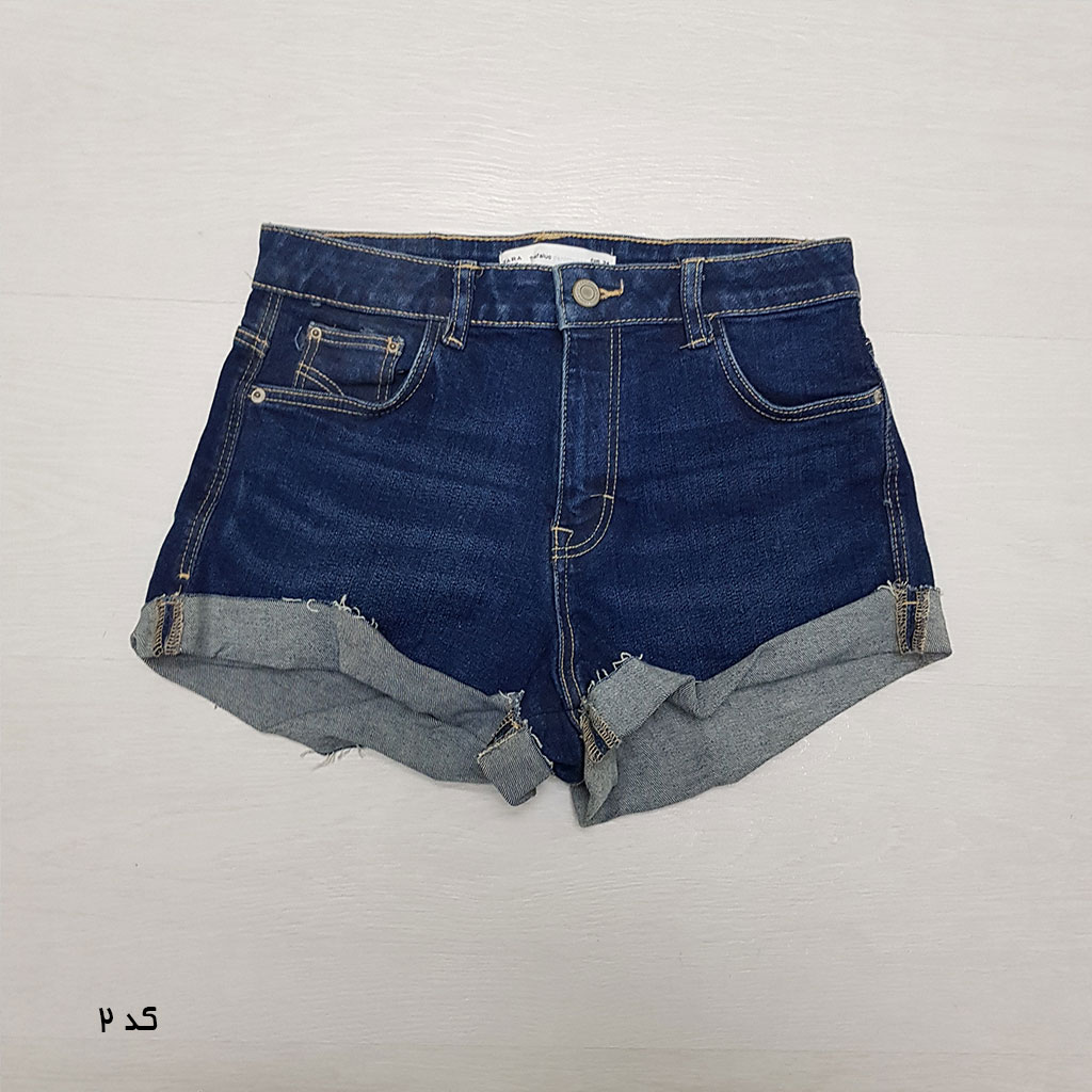 شرتک جینز زنانه 13979 سایز 32 تا 40 مارک ZARA