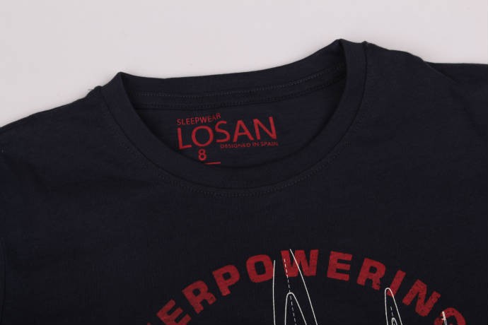 تی شرت پسرانه 13833 سایز 8 تا 16 سال مارک LOSAN