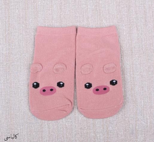 جوراب ساق کوتاه فانتزی 11345 سایز کوچک مارک PONY KID