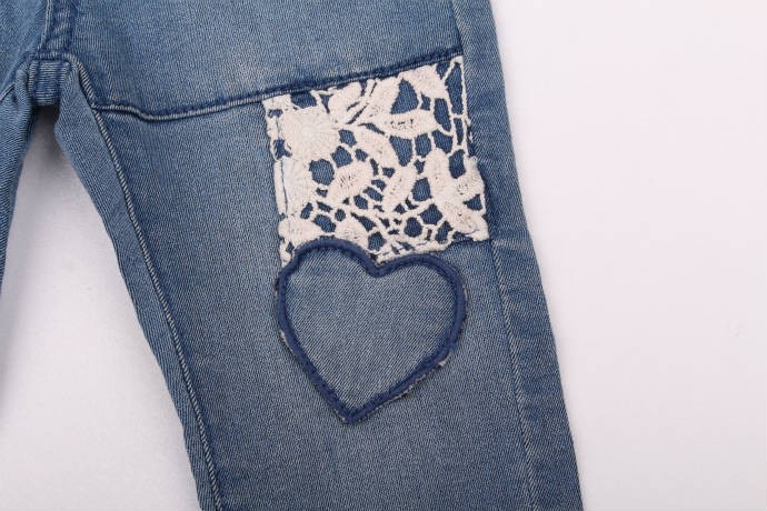 شلوار جینز دخترانه 13466 سایز 12 تا 36 ماه مارک FAGOTTINO