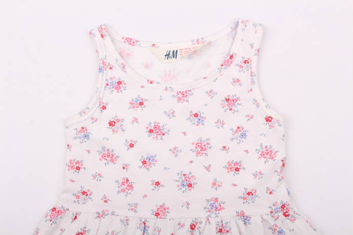 سارافون نخی دخترانه 13372 سایز 1.5 تا 8 سال مارک H&M