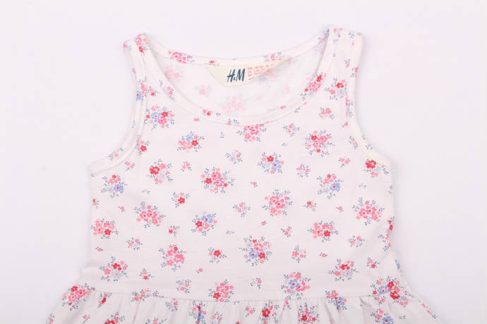 سارافون نخی دخترانه 13372 سایز 1.5 تا 8 سال مارک H&M