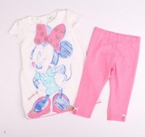 ست سارافون و شلوار دخترانه 12394 سایز 3 تا 24 ماه مارک DISNEY