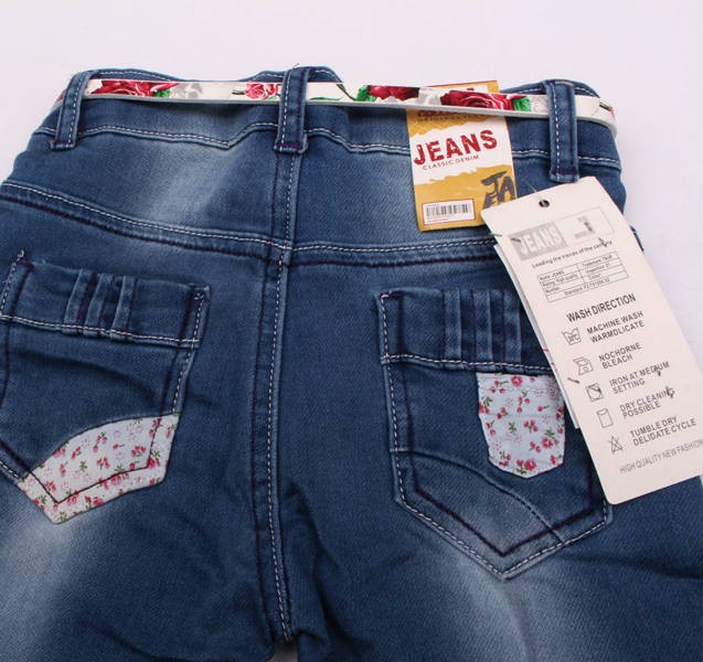 شلوار دخترانه 110239 سایز S ,M , L  کد1 مارک JEANS