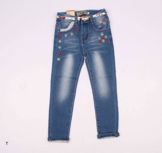 شلوار دخترانه 110239 سایز S ,M , L  کد2 مارک JEANS